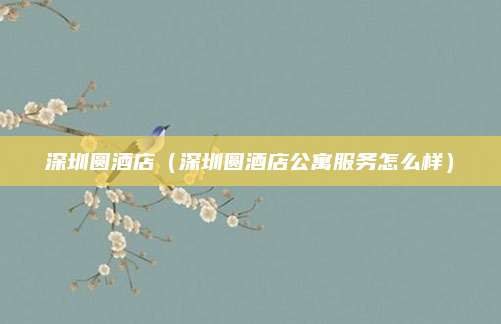 深圳圆酒店（深圳圆酒店公寓服务怎么样）