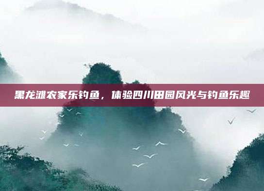 黑龙滩农家乐钓鱼,体验四川田园风光与钓鱼乐趣
