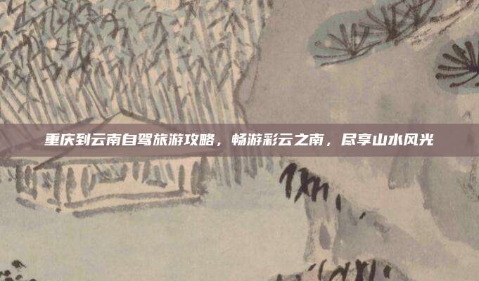 重庆到云南自驾旅游攻略,畅游彩云之南,尽享山水风光