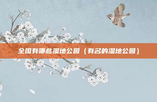 全国有哪些湿地公园（有名的湿地公园）