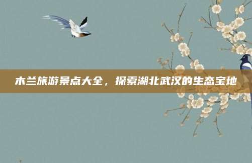 木兰旅游景点大全,探索湖北武汉的生态宝地