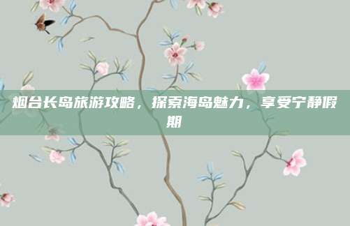 烟台长岛旅游攻略,探索海岛魅力,享受宁静假期
