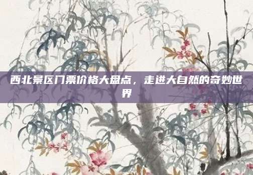 西北景区门票价格大盘点，走进大自然的奇妙世界