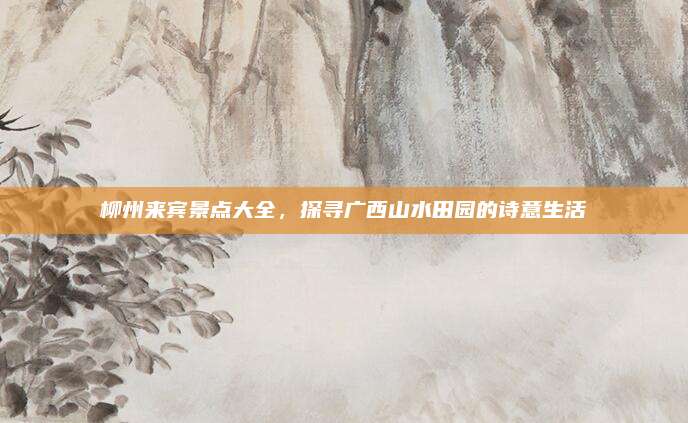 柳州来宾景点大全,探寻广西山水田园的诗意生活