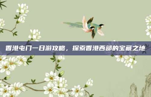 香港屯门一日游攻略,探索香港西部的宝藏之地