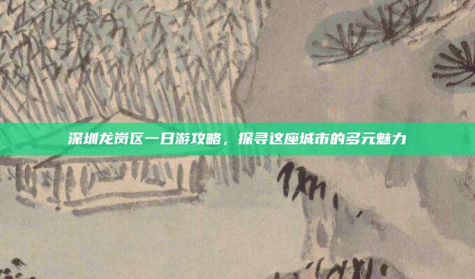 深圳龙岗区一日游攻略，探寻这座城市的多元魅力