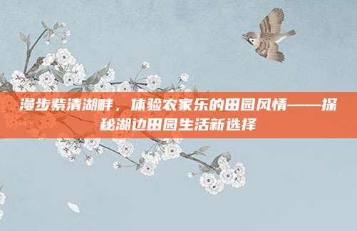 漫步紫清湖畔，体验农家乐的田园风情——探秘湖边田园生活新选择