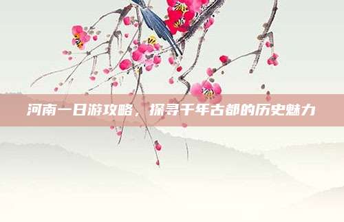 河南一日游攻略,探寻千年古都的历史魅力