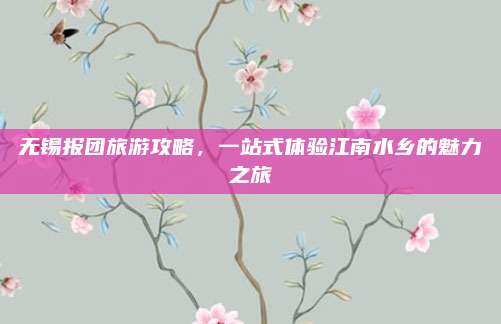 无锡报团旅游攻略，一站式体验江南水乡的魅力之旅