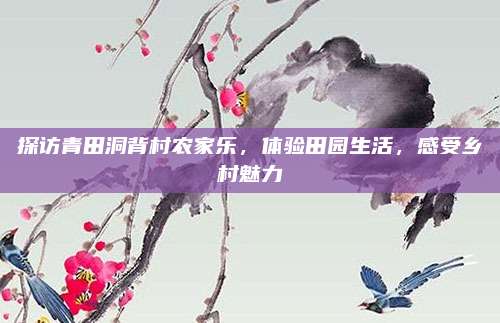 探访青田洞背村农家乐，体验田园生活，感受乡村魅力