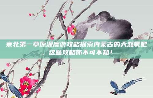 京北第一草原深度游攻略探索内蒙古的天然氧吧，这些攻略你不可不知！