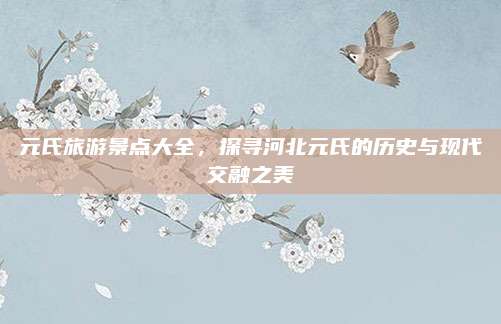 元氏旅游景点大全，探寻河北元氏的历史与现代交融之美
