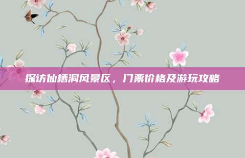 探访仙栖洞风景区,门票价格及游玩攻略