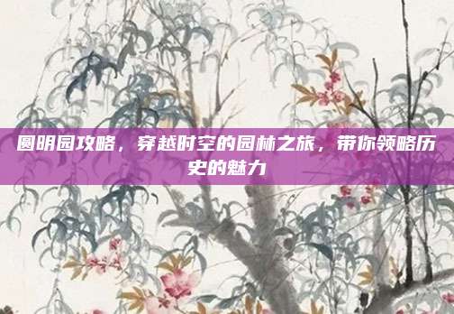 圆明园攻略,穿越时空的园林之旅,带你领略历史的魅力