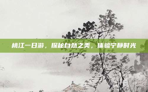 桃江一日游,探秘自然之美,体验宁静时光
