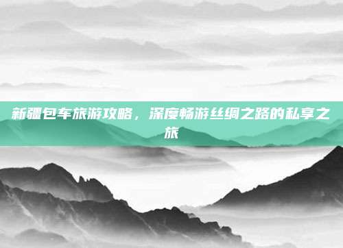 新疆包车旅游攻略，深度畅游丝绸之路的私享之旅