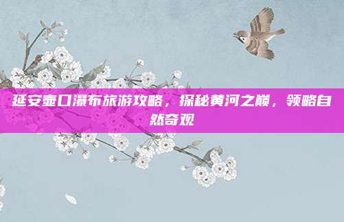 延安壶口瀑布旅游攻略,探秘黄河之巅,领略自然奇观
