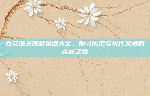 西安潼关旅游景点大全,探寻历史与现代交融的美丽之地