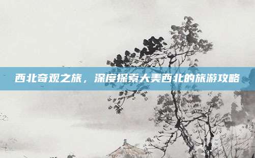 西北奇观之旅，深度探索大美西北的旅游攻略