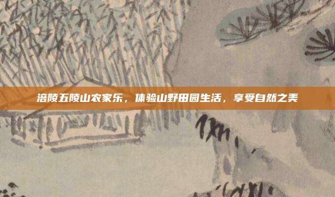 涪陵五陵山农家乐,体验山野田园生活,享受自然之美