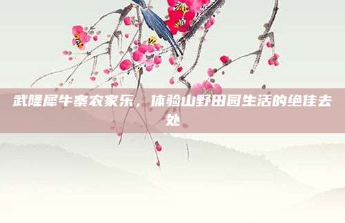 武隆犀牛寨农家乐,体验山野田园生活的绝佳去处