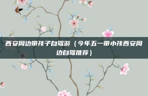 西安周边带孩子自驾游（今年五一带小孩西安周边自驾推荐）