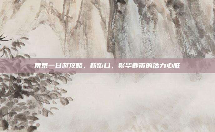 南京一日游攻略,新街口,繁华都市的活力心脏