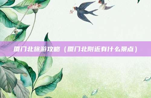 厦门北旅游攻略(厦门北附近有什么景点)