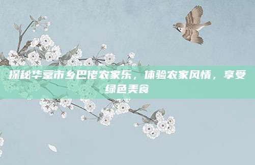 探秘华蓥市乡巴佬农家乐，体验农家风情，享受绿色美食
