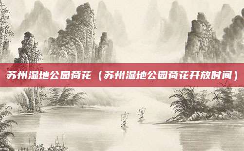 苏州湿地公园荷花（苏州湿地公园荷花开放时间）
