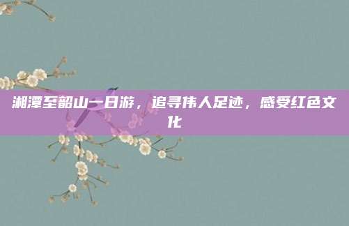 湘潭至韶山一日游，追寻伟人足迹，感受红色文化