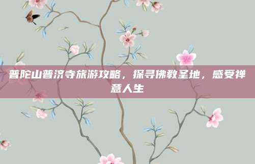 普陀山普济寺旅游攻略,探寻佛教圣地,感受禅意人生