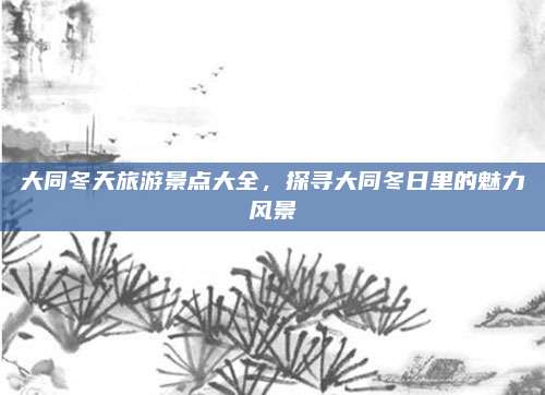 大同冬天旅游景点大全,探寻大同冬日里的魅力风景