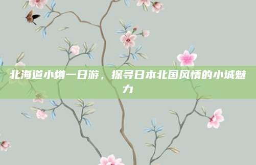 北海道小樽一日游,探寻日本北国风情的小城魅力