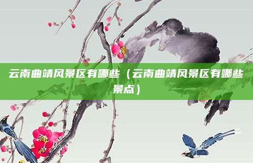 云南曲靖风景区有哪些（云南曲靖风景区有哪些景点）