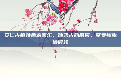 安仁古镇特色农家乐,体验古韵田园,享受慢生活时光