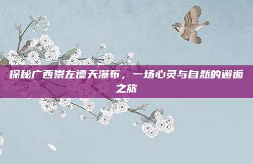 探秘广西崇左德天瀑布，一场心灵与自然的邂逅之旅