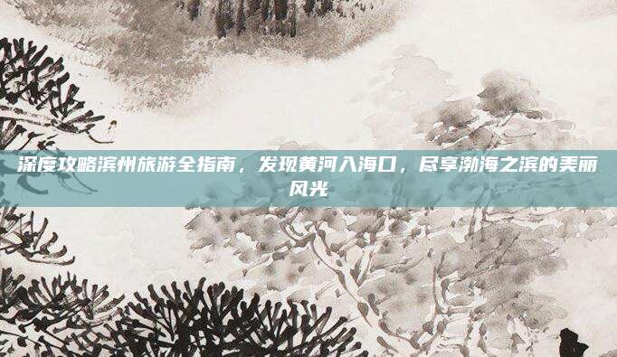 深度攻略滨州旅游全指南,发现黄河入海口,尽享渤海之滨的美丽风光