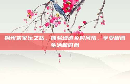 锦州农家乐之旅,体验地道乡村风情,享受田园生活新时尚