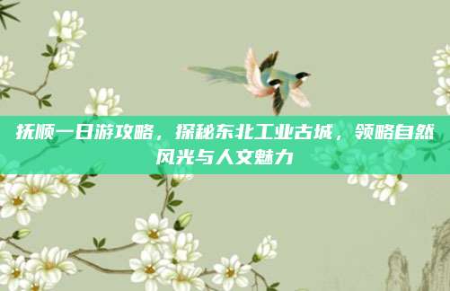 抚顺一日游攻略,探秘东北工业古城,领略自然风光与人文魅力