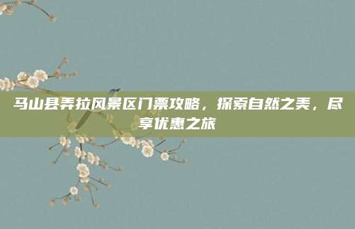 马山县弄拉风景区门票攻略，探索自然之美，尽享优惠之旅