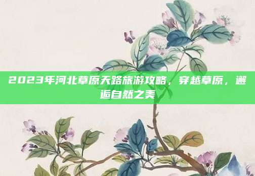2023年河北草原天路旅游攻略,穿越草原,邂逅自然之美