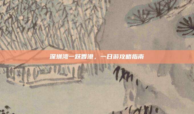 深圳湾一跃香港，一日游攻略指南