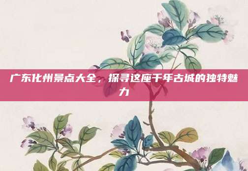 广东化州景点大全,探寻这座千年古城的独特魅力
