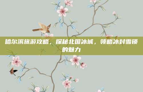 哈尔滨旅游攻略，探秘北国冰城，领略冰封雪锁的魅力