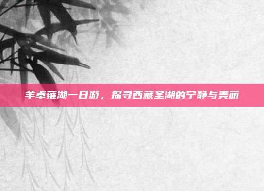 羊卓雍湖一日游,探寻西藏圣湖的宁静与美丽