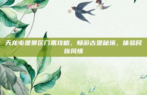 天龙屯堡景区门票攻略,畅游古堡秘境,体验民族风情