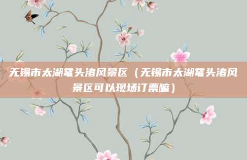 无锡市太湖鼋头渚风景区（无锡市太湖鼋头渚风景区可以现场订票嘛）