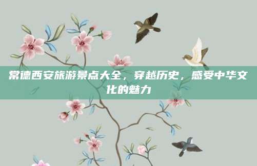 常德西安旅游景点大全,穿越历史,感受中华文化的魅力