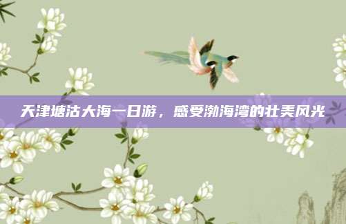 天津塘沽大海一日游,感受渤海湾的壮美风光